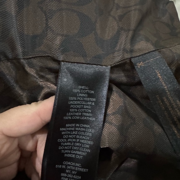 Coach short trench coat - Picture 3 of 7